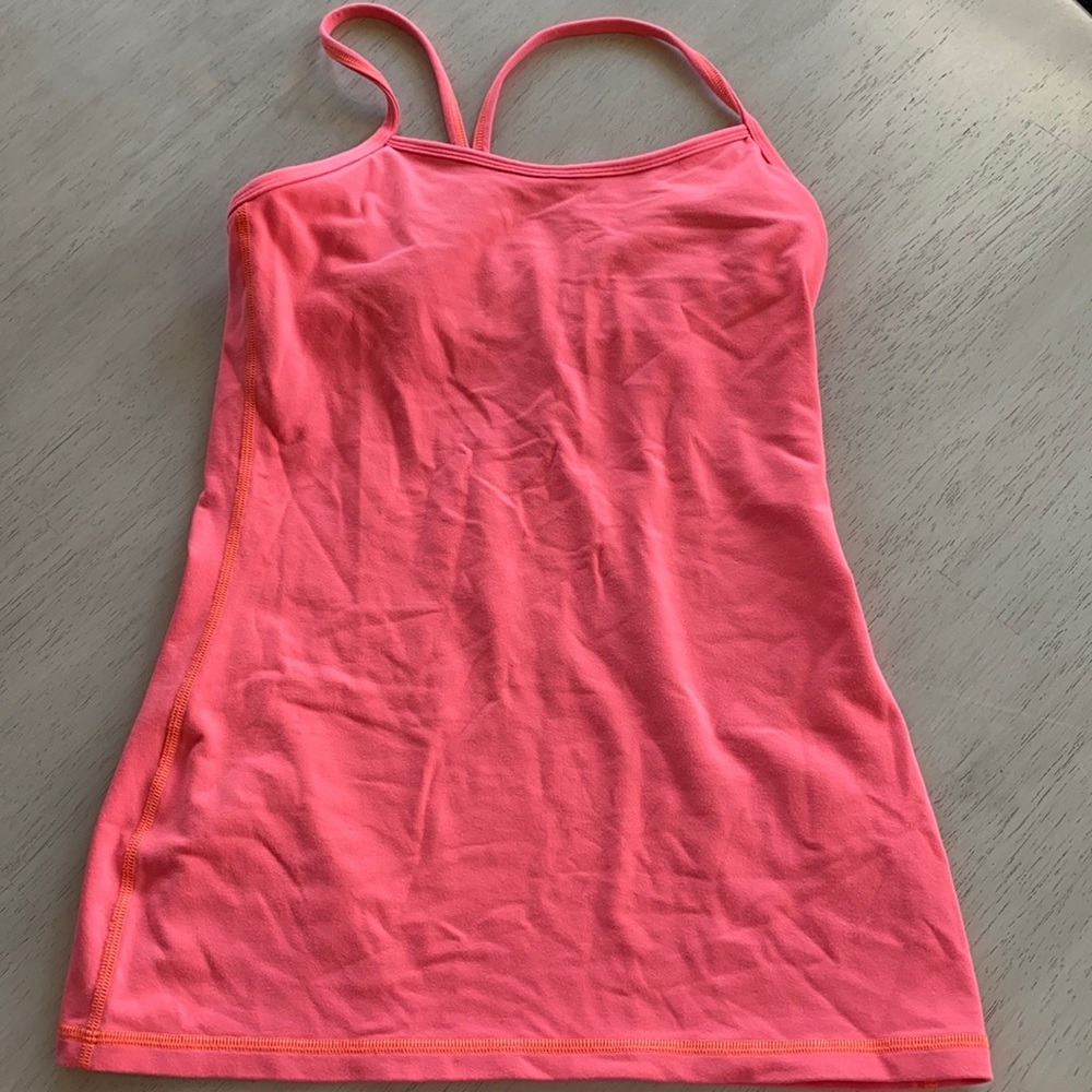 Lululemon thin strap racer back tank top.